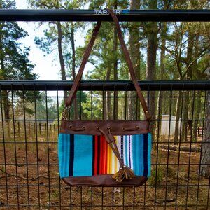 Klassy Cowgirl Wool Saddle Blanket Bucket Bag